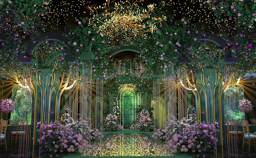 邻水奇妙森林婚礼堂效果展示