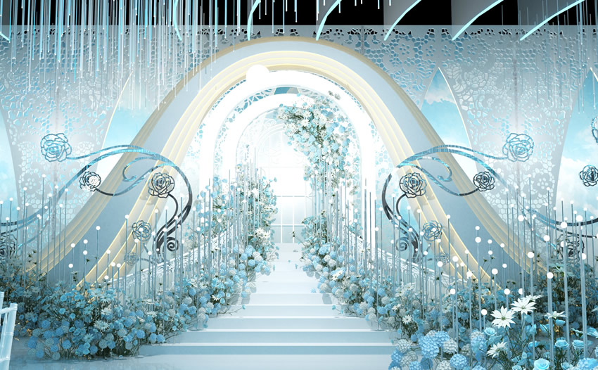 邻水釡香烙馍村水晶厅效果展示